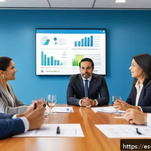 무역 실무의 성공 사례 - A professional international business meeting scene in a modern office in Mexico City, showcasing a ...