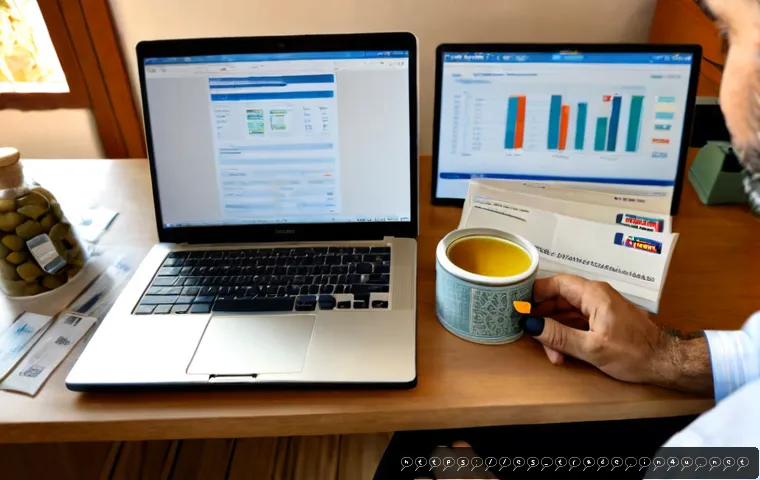 무역 실무에서의 온라인 플랫폼 활용법 - Photorealistic Spanish small-business exporter working at a clean home office desk, middle-aged prof...